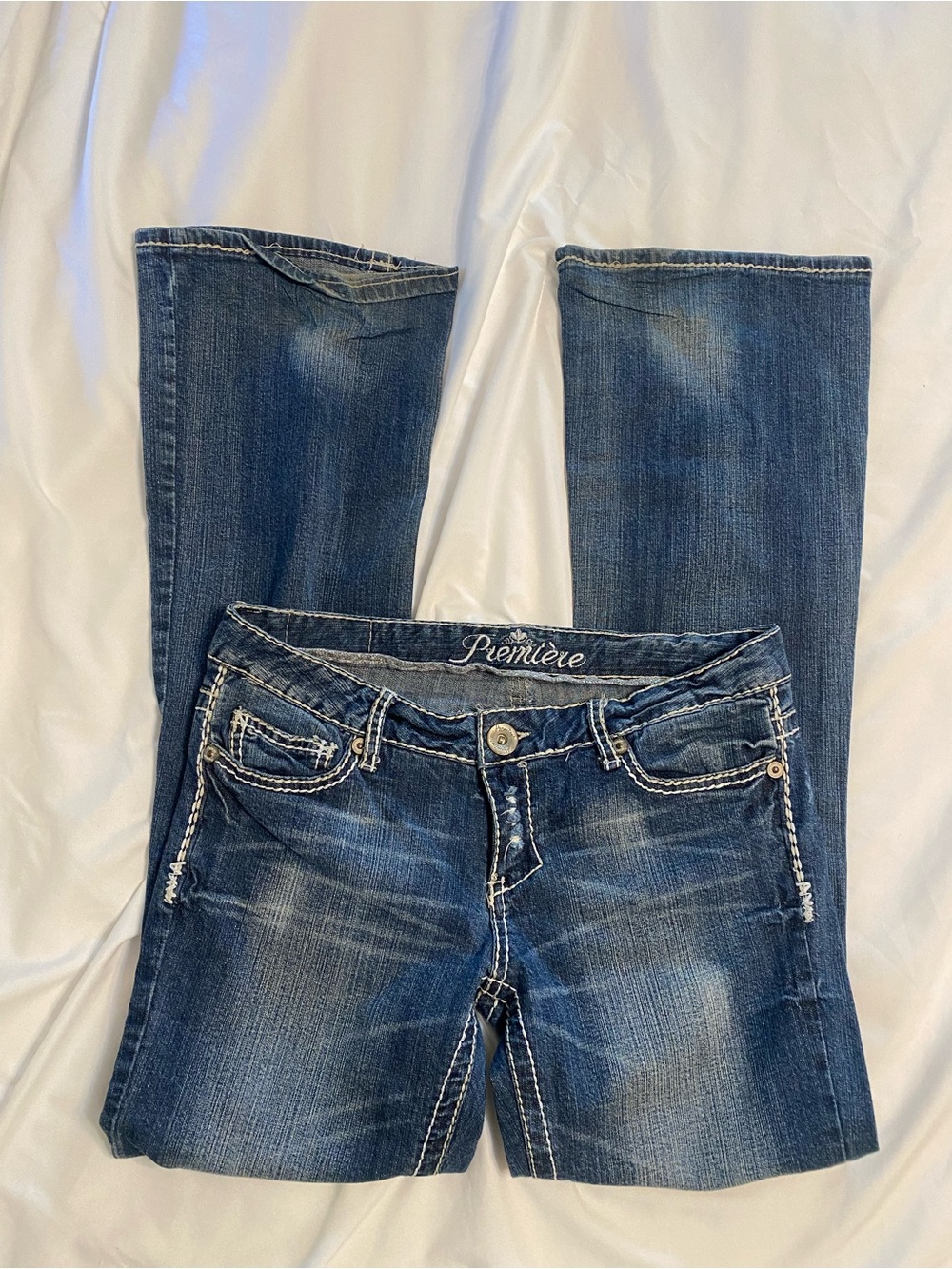 Premier Women's Medium-Dark Blue Bootcut Jeans